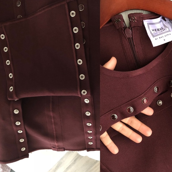 Herve Leger "Jaclyn" Snap Bandage Dress - NWT - Picture 6 of 8